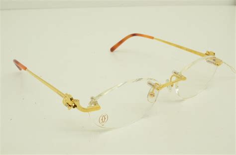 real cartier glasses|cartier rimless fashion glasses.